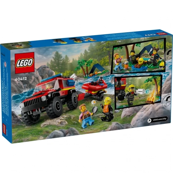LEGO 4x4 Kurtarma Botlu İtfaiye Kamyonu