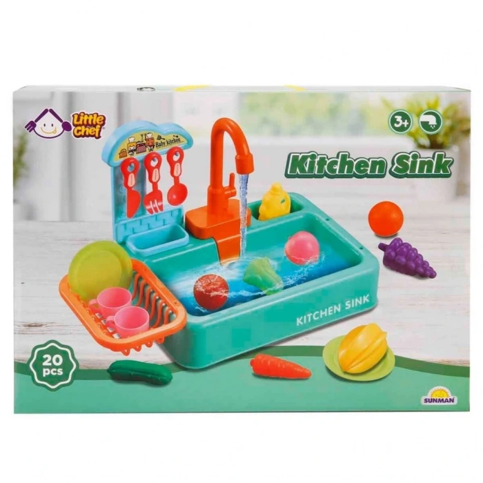 Little Chef Mutfak Lavabosu Oyun Seti 20 Parça