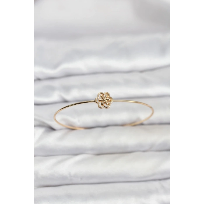 Mey İthalat® Lotus Model Gold Renk Bileklik