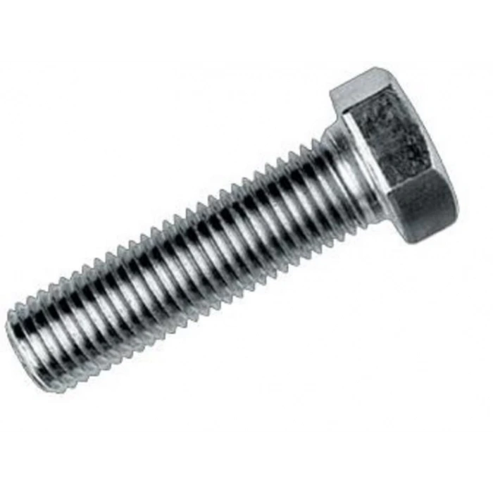 Mey İthalat® M8X15 Civata DIN 933 8,8 Beyaz Tam Paso ( 10 Adet)