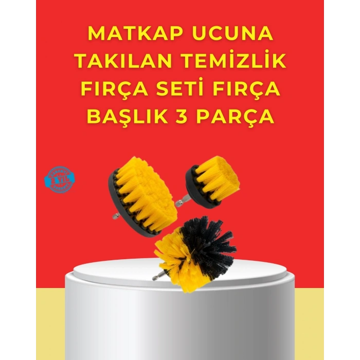 Mey İthalat® Matkap Ucu Temizlik Aparatı 3’lü Fırça Seti