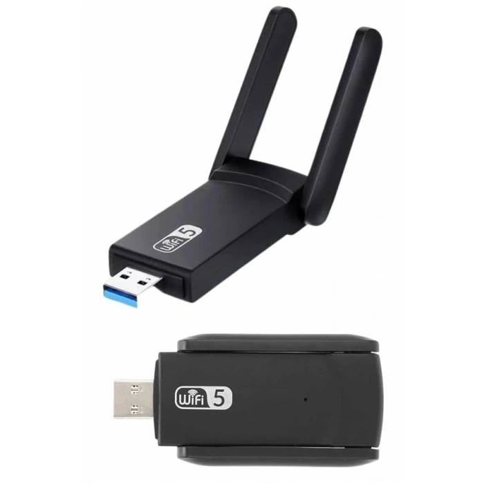 Mey İthalat® Mbps Wifi Alıcı Kablosuz Wifi Adaptörü Çift Band Çift Antenli