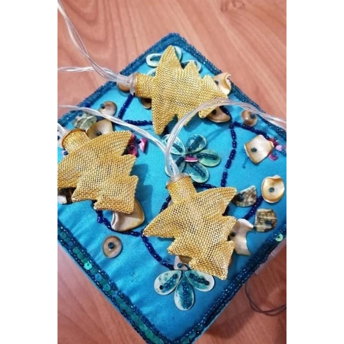 Metal Örgülü Çam Ağacı Şeklinde Günışığı Şerit Led Işık Zinciri