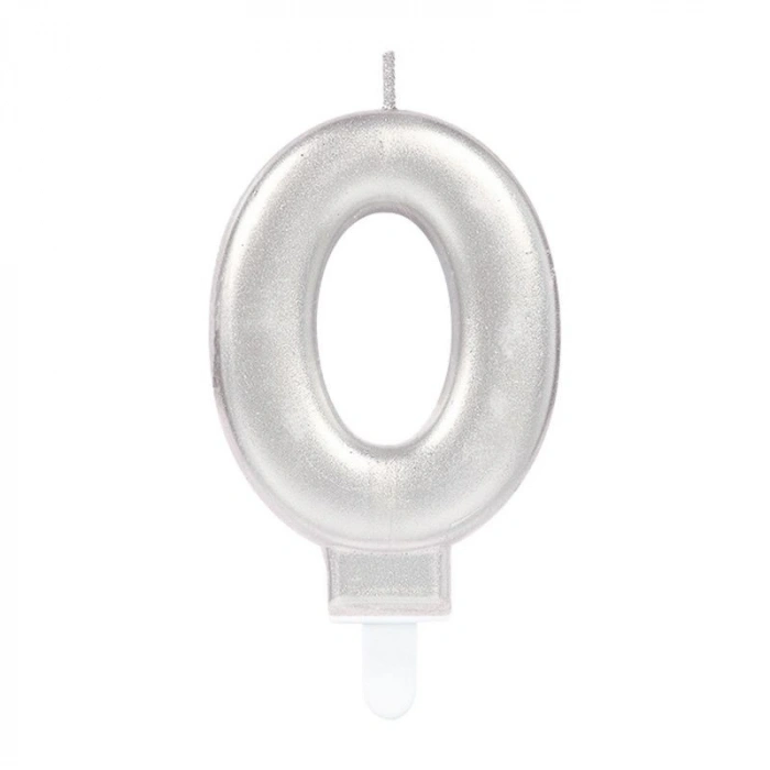 Mey İthalat® 0 Rakam Mum Gümüş Renk
