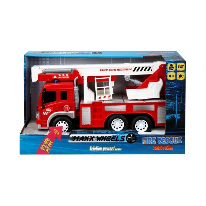 Mey İthalat® 1:16 Sesli ve Işıklı İtfaiye Araçları