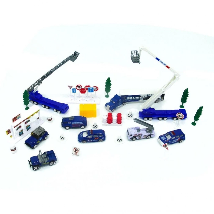 Mey İthalat®  1:87 Metal Oyun Seti 40 Parça