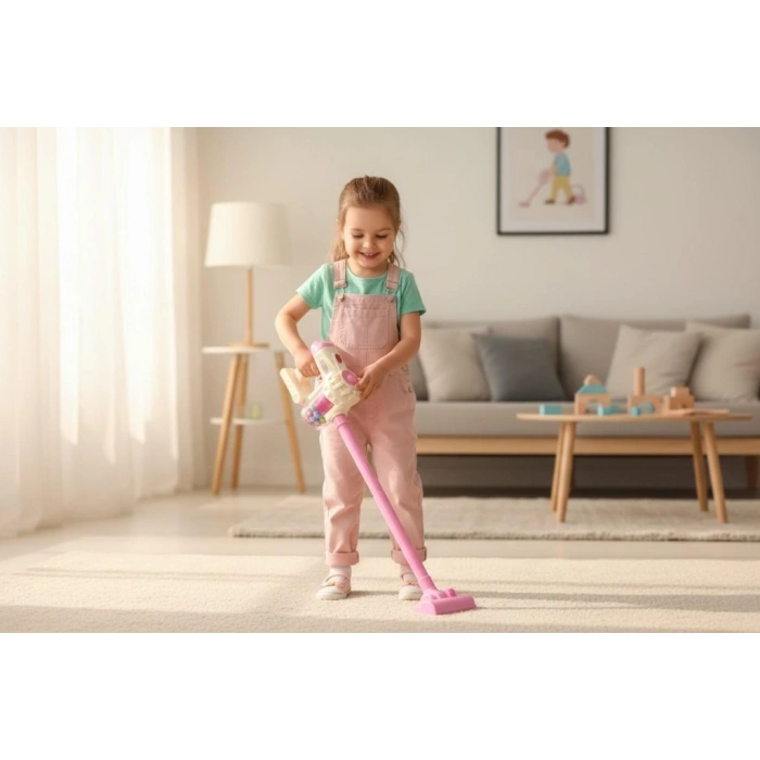 Mey İthalat® 1023 ŞARJLI OYUNCAK ELEKTRİK SÜPÜRGESİ