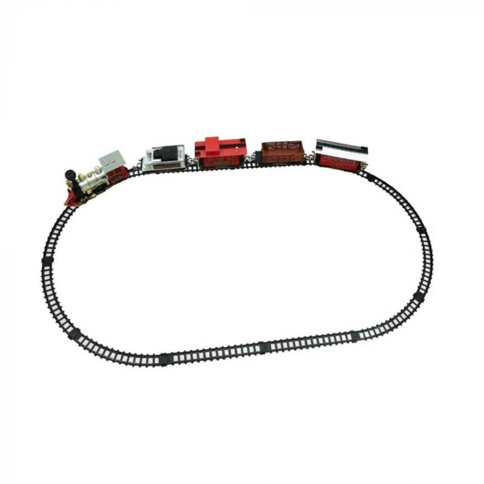 Mey İthalat® 1555 Klasik Tren Seti Sesli ve Işıklı 35 Parça