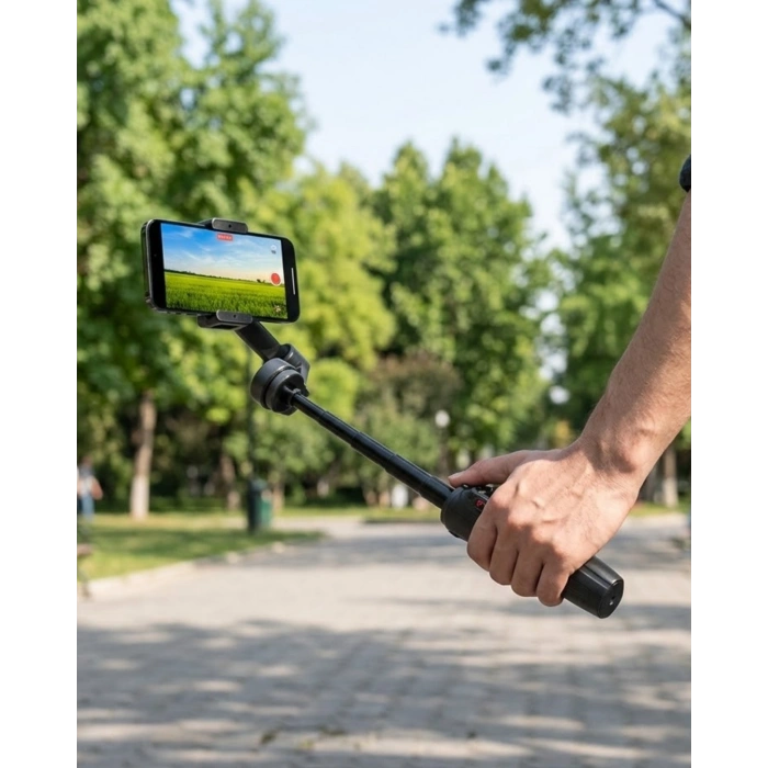 Mey İthalat® 3 Axis Telefon Gimbal Stabilizer Video Çekim Sabitleyici