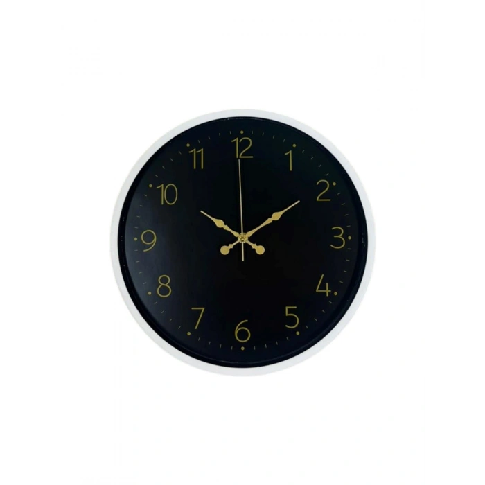 Mey İthalat® 36 Cm Beyaz Zarif Duvar Saati