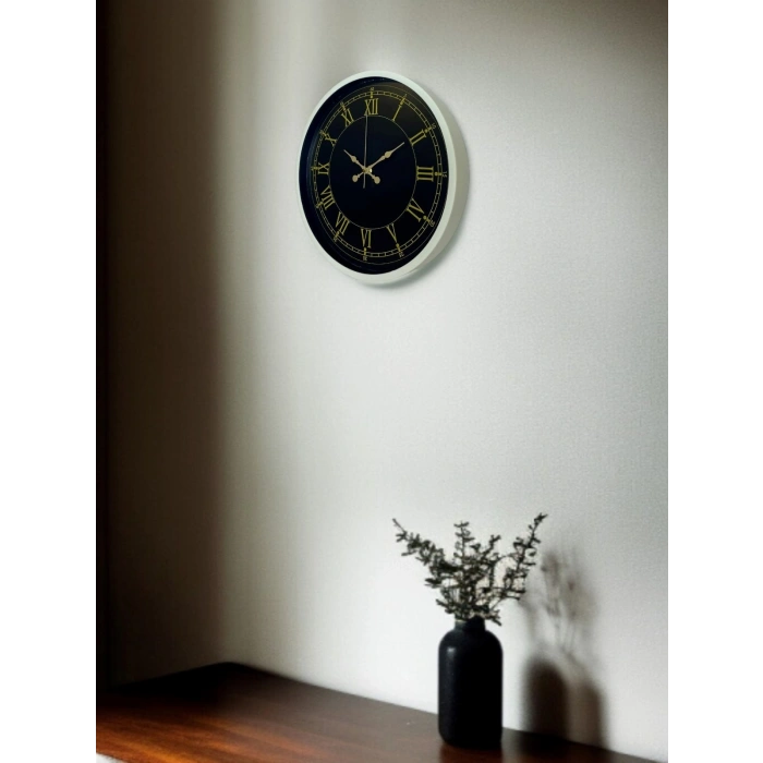 Mey İthalat® 36 Cm Krem Roma Rakamlı Duvar Saati