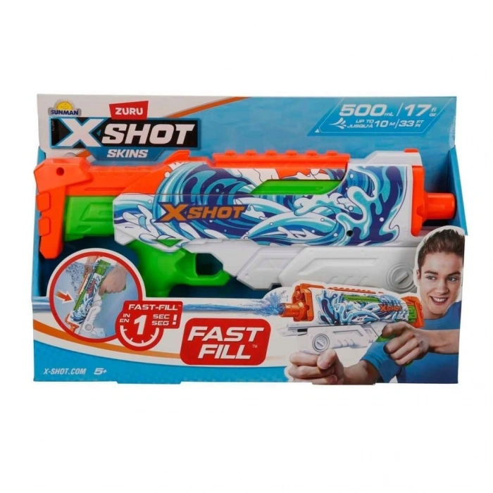 Mey İthalat®  4583 X-Shot Skins Hyperload Fast Fill Su Tabancası 34 cm