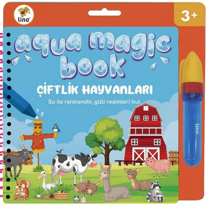 Mey İthalat®  Aqua Magic Book Çiftlik Sihirli Boyama Kitabı