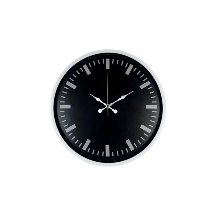 Mey İthalat® Beyaz 36 Cm Modern Duvar Saati