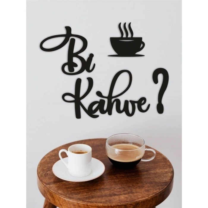 Mey İthalat® Bi Kahve? – Ahşap Duvar Dekoru