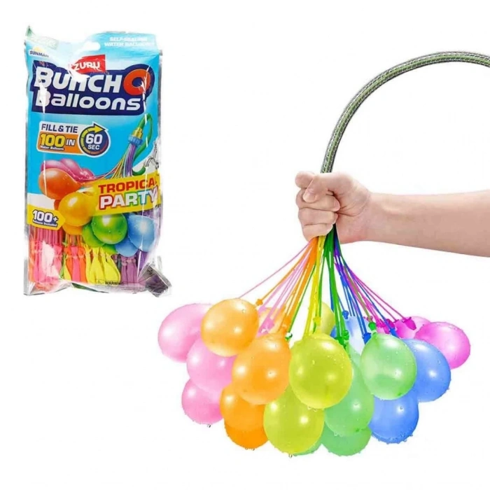 Mey İthalat® Bunch O Balloons Renkli Su Balonu 100’lü