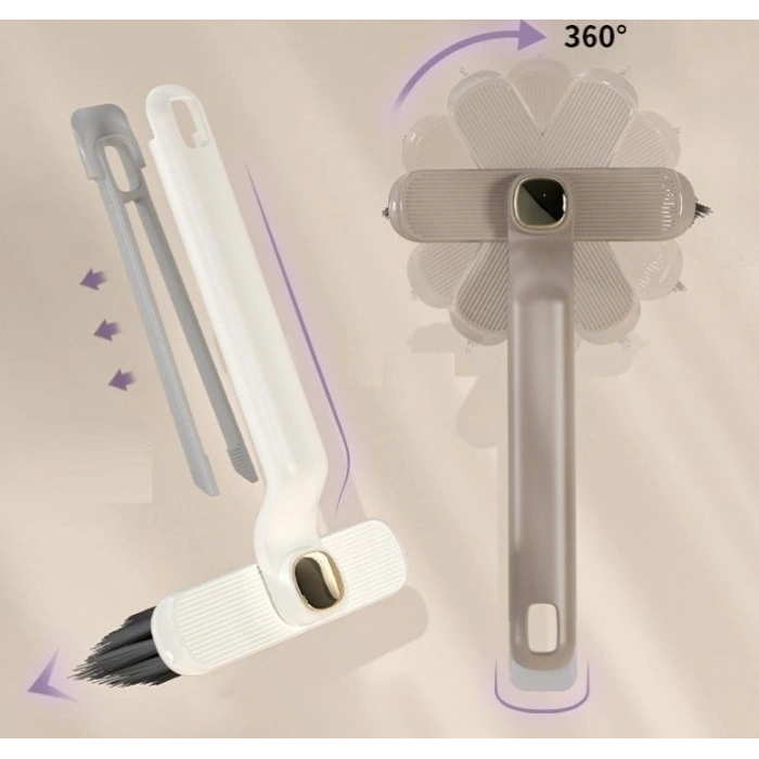 Mey İthalat® Döner Başlıklı Temizlik Fırçası Cımbızlı