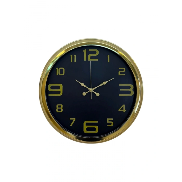 Mey İthalat® Elegance Gold Luxury 40 Cm Metal Duvar Saati