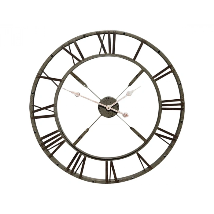 Mey İthalat® Eskitme Stil 73 Cm Duvar Saati