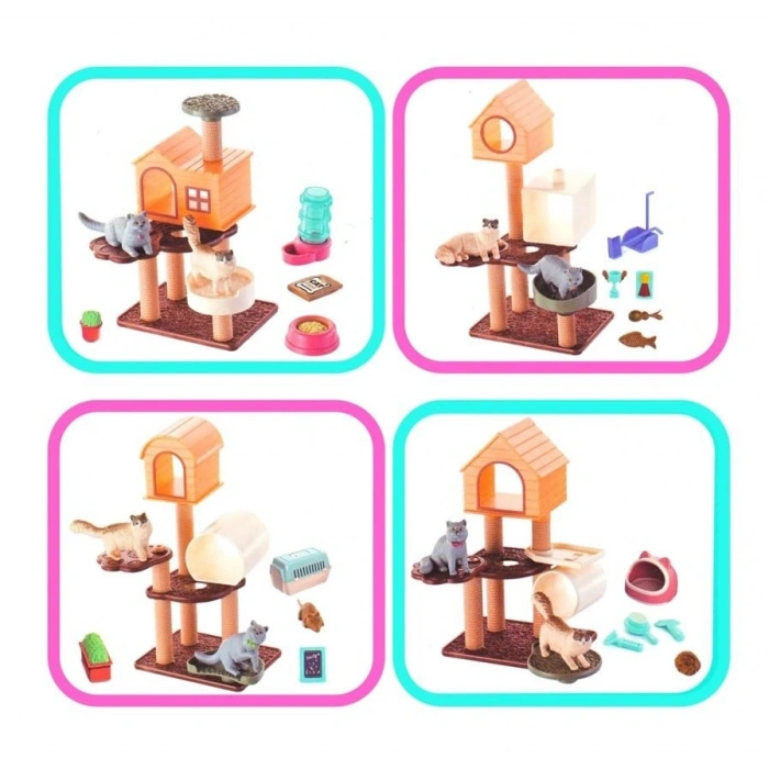 Mey İthalat® EVCİL HAYVAN YAVRU KEDİ OYUN SETİ-MGA