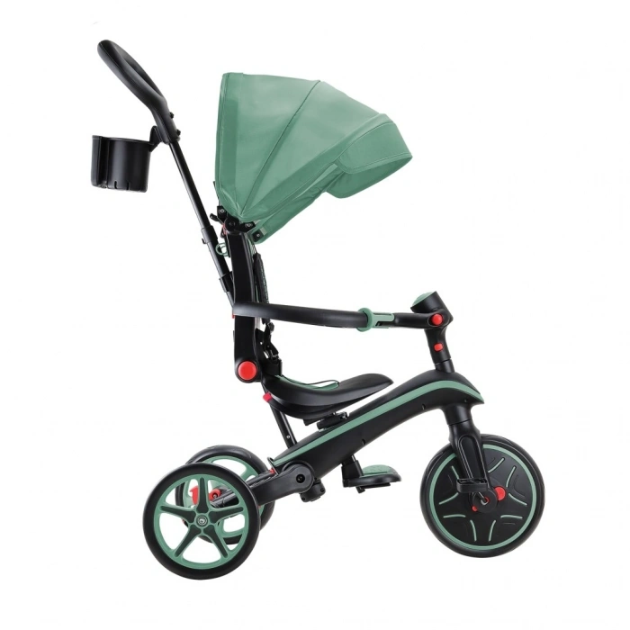 Mey İthalat® Globber Explorer 4in1 Katlanabilir Bisiklet Zeytin Yeşili