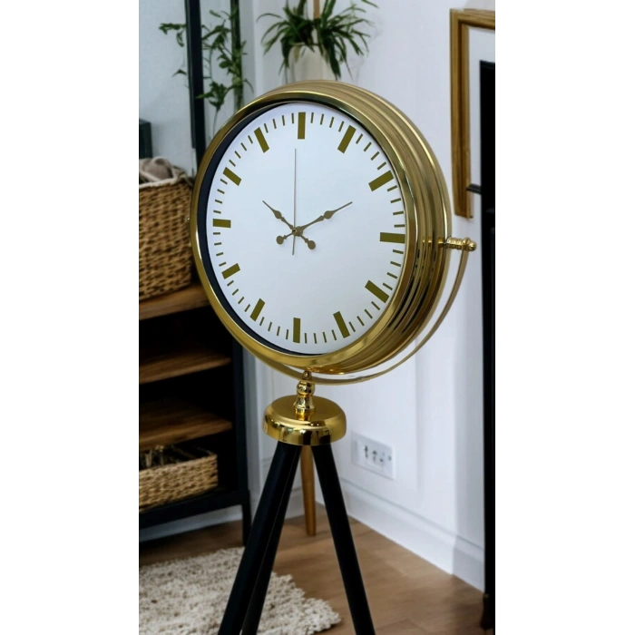 Mey İthalat® Gold Balance Tripod Ayaklı Saat