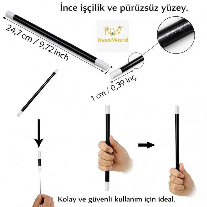 Mey İthalat® Hareket Eden Sihirli Değnek Çubuk 24 cm