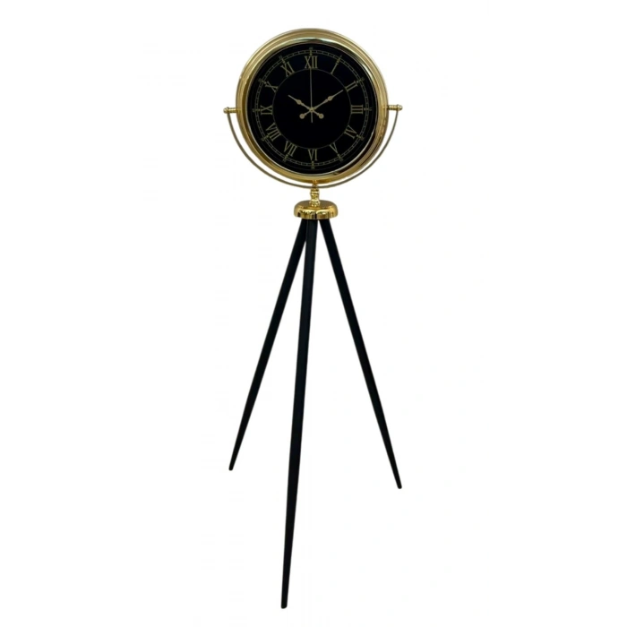 Mey İthalat® İhtişam Gold Tripod Ayaklı Saat