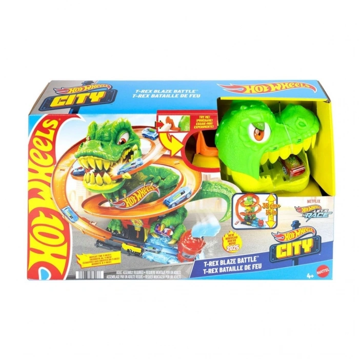 Mey İthalat®  JBM73 T-Rex ve İtfaiye İstasyonu Oyun Seti