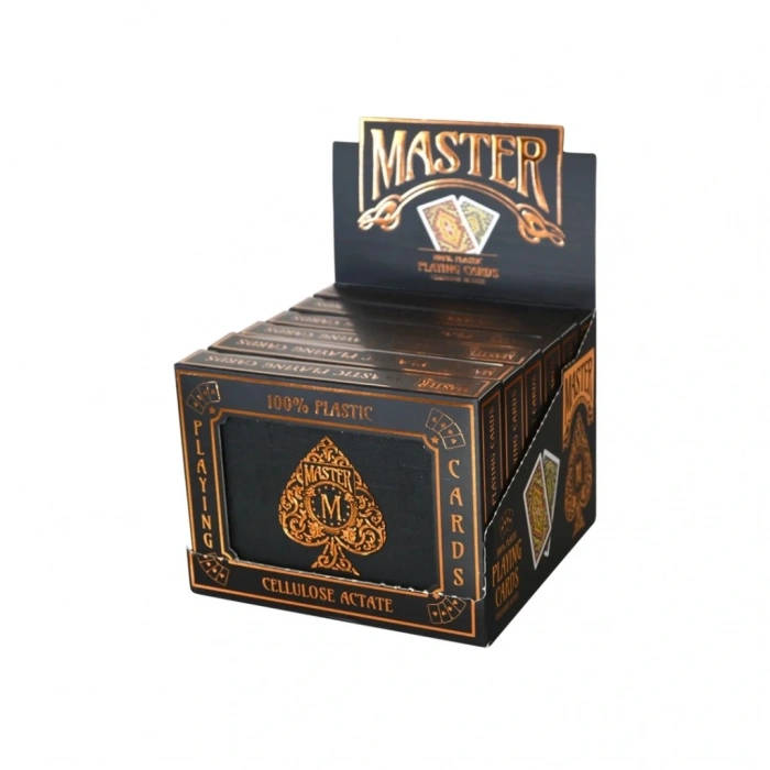 Mey İthalat® Master Plastik 2li Oyun Kağıdı (Mika Kutu)