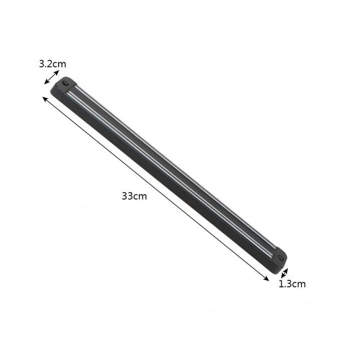 Mey İthalat®  Mıknatıslı Paslanmaz Duvar Bıçak Askısı Standı 33 Cm  Aparat