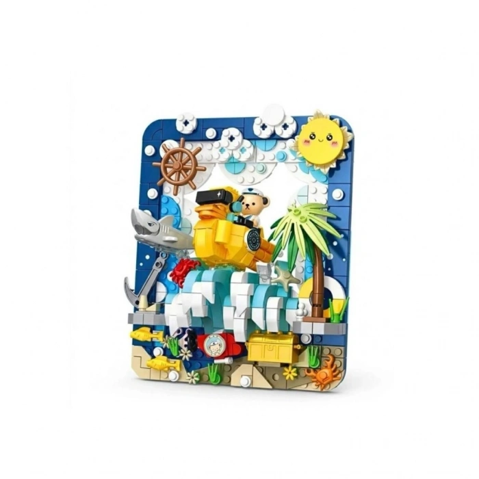 Mey İthalat® P881503 TEDDY AYI RESİM 417 PARÇA BLOCK OYUNCAK