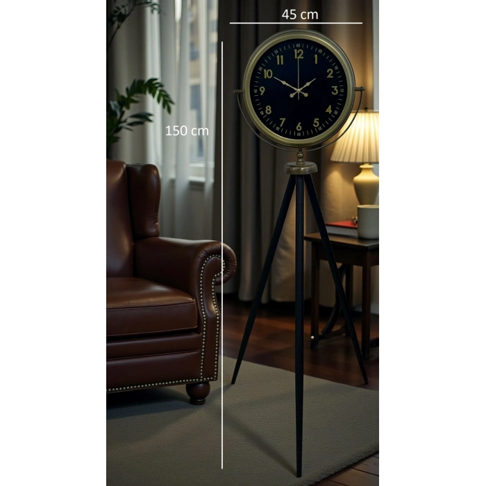 Mey İthalat® Retro Luxury Tripod Ayaklı Saat