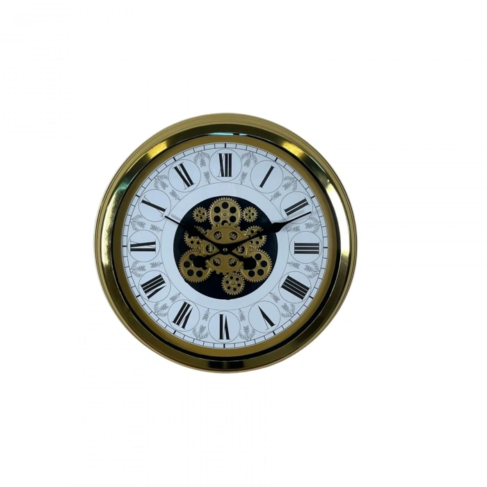 Mey İthalat® Royal Legacy Gold 60 Cm Çarklı Duvar Saati