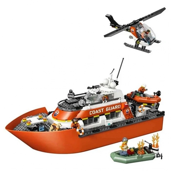 Mey İthalat® Sahil Güvenlik Kurtarma Botu ve Helikopteri 60504