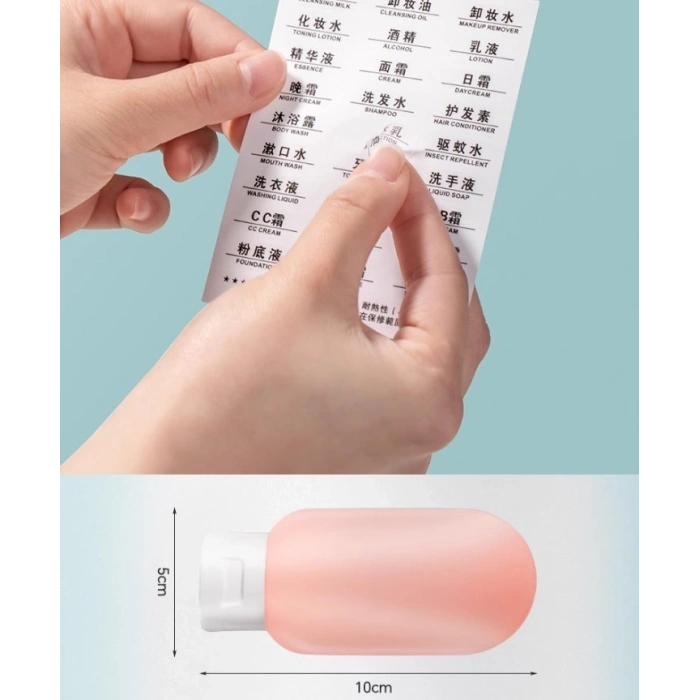 Mey İthalat® Seyahat Tipi Doldurulabilir Krem Şampuan Kutusu 3 lü Set