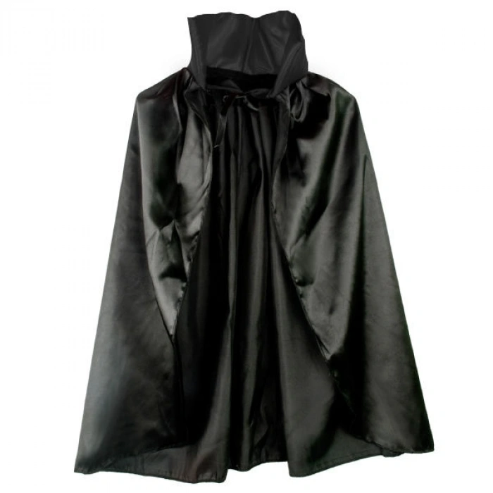 Mey İthalat® Siyah Renk Yakalı Halloween Pelerini 90 cm
