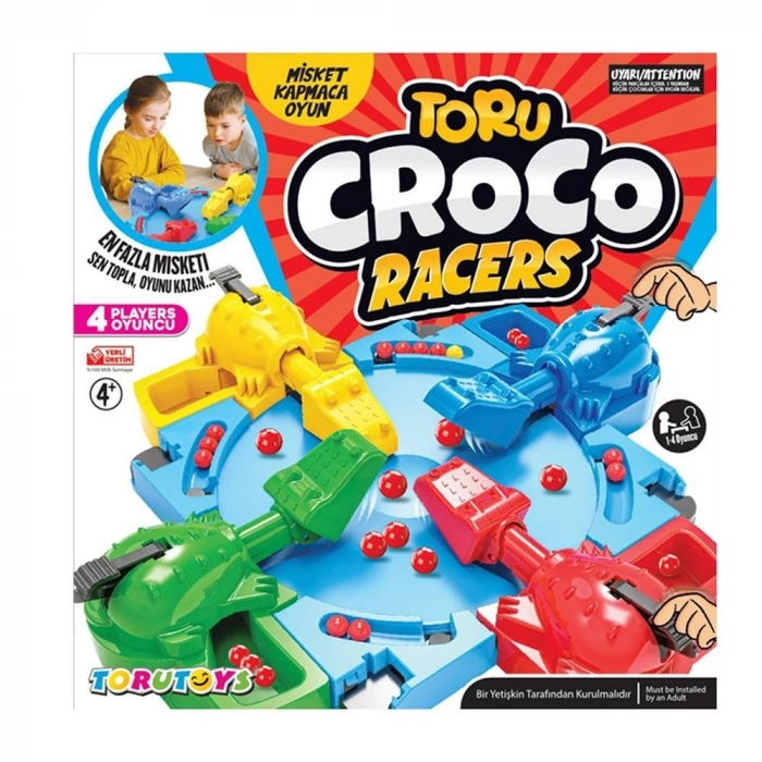 Mey İthalat® Toru Croco Misket Kapmaca Eğlenceli Aile Kutu Oyunu