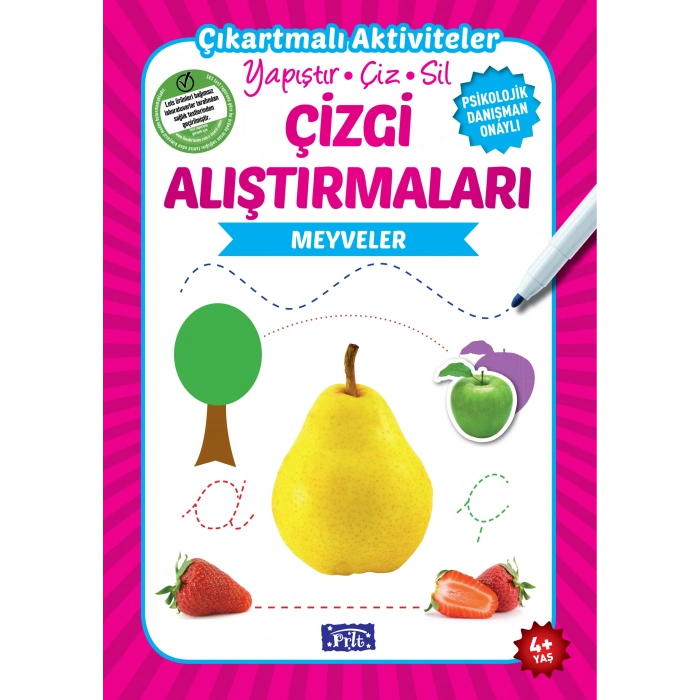Meyveler - Çizgi Alıştırmaları