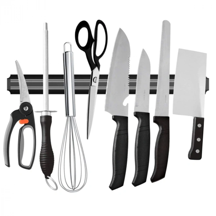 Mıknatıslı Paslanmaz Duvar Bıçak Askısı Standı 55 Cm Aparat (5047)