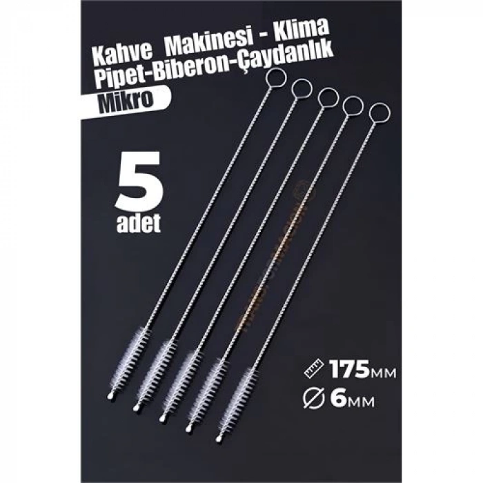 Mikro Fırça Klima Biberon Pipet Fırçası 5 Adet
