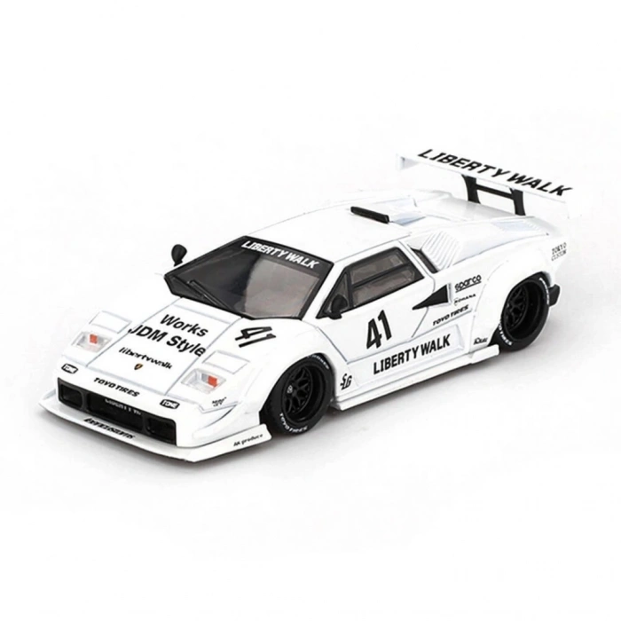 Mini GT 1/64 Lamborghini Countach LB-WORKS White 2024 Tokyo Auto Salon - Blister Paket
