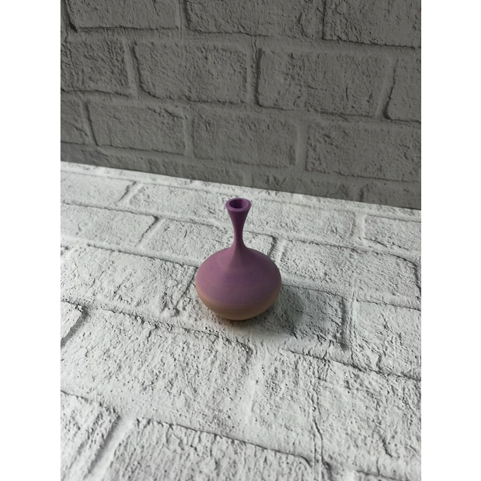 Mey İthalat® Mini Rainbow Dekoratif Vazo 8 cm Renk Geçişli Modern Tasarım