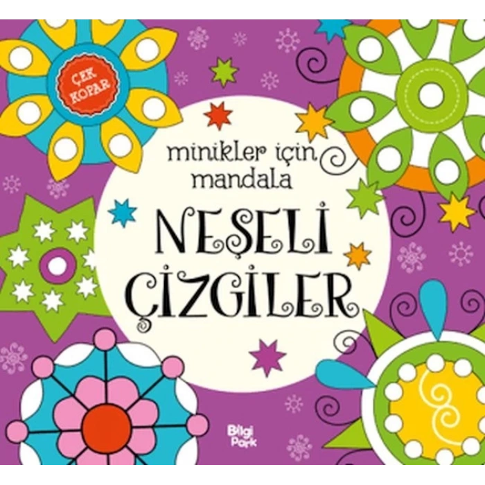 Minikler İçin Mandala - Neşeli Çizgiler