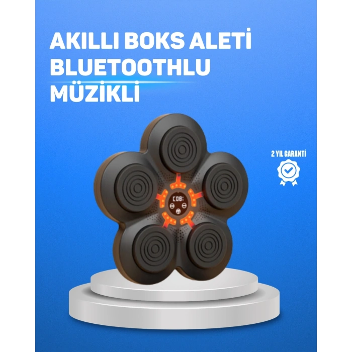 Mey İthalat® Müzikli Boks Duvar Paneli Akıllı Işık Sistemli Refleks ve Kondisyon Aleti