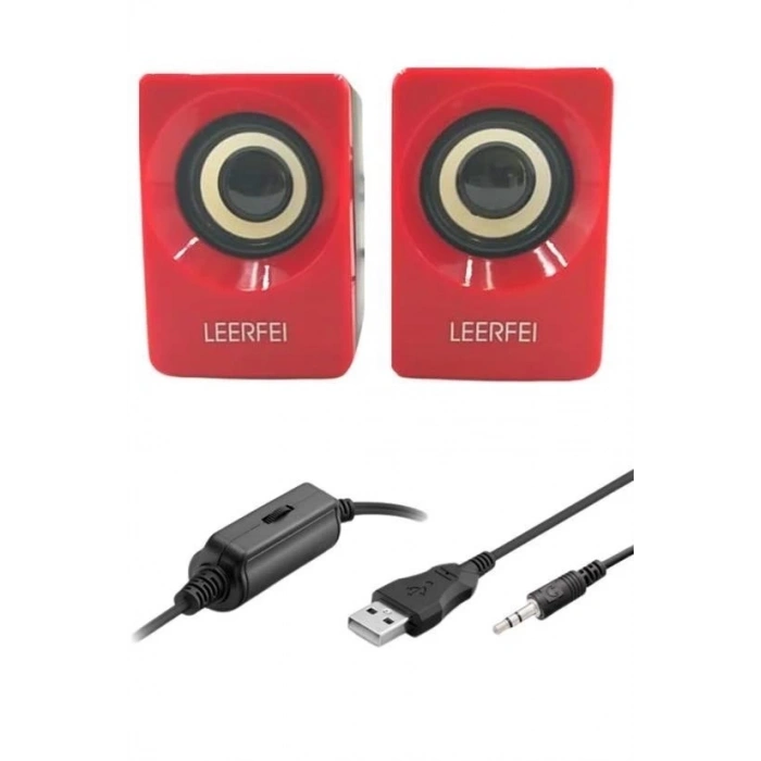 N62 1+1 Multimedia USB ve Jacklı Mini Hoparlör Yüksek Stereo Ses Sistemi