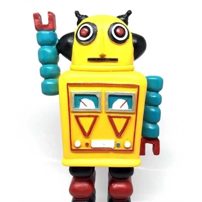 Nostaljik Sevimli Uzaylı Robot Şeklinde Figür Biblo
