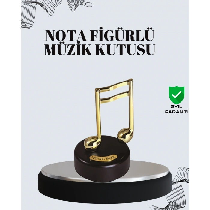 Mey İthalat® Nota Figürü Müzik Kutusu Melodious Model