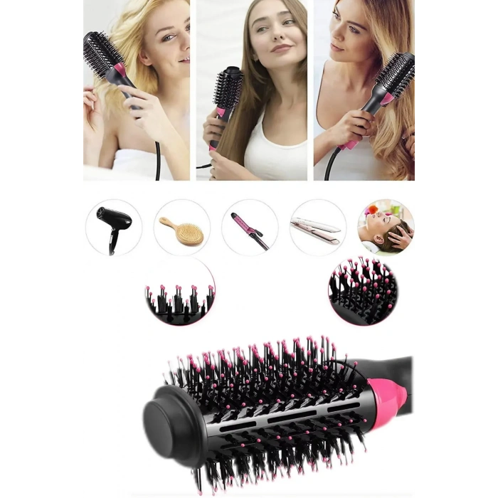 One Step Saç Şekillendirici ve Saç Düzleştirici Fön Tarağı (5047)