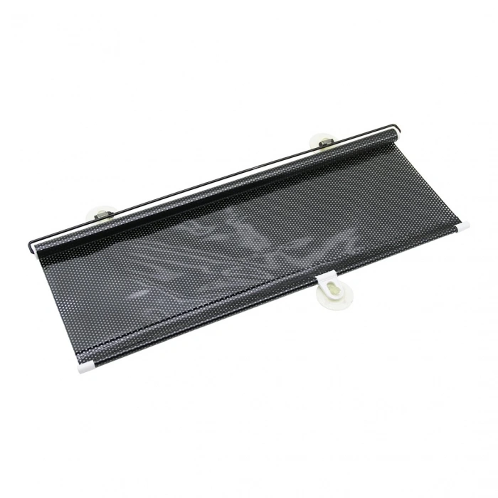 OTO-ARAÇ - EV - OFİS CAM PANELİ GÜNEŞLİK PVC PERDE MAKARALI AÇ-KAPA 58X125CM VANTUZLU MONTAJ (5047)